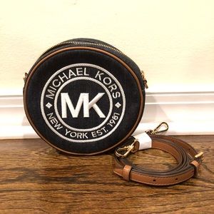 Michael Kors Fulton Small Logo Canvas Canteen Crossbody Bag